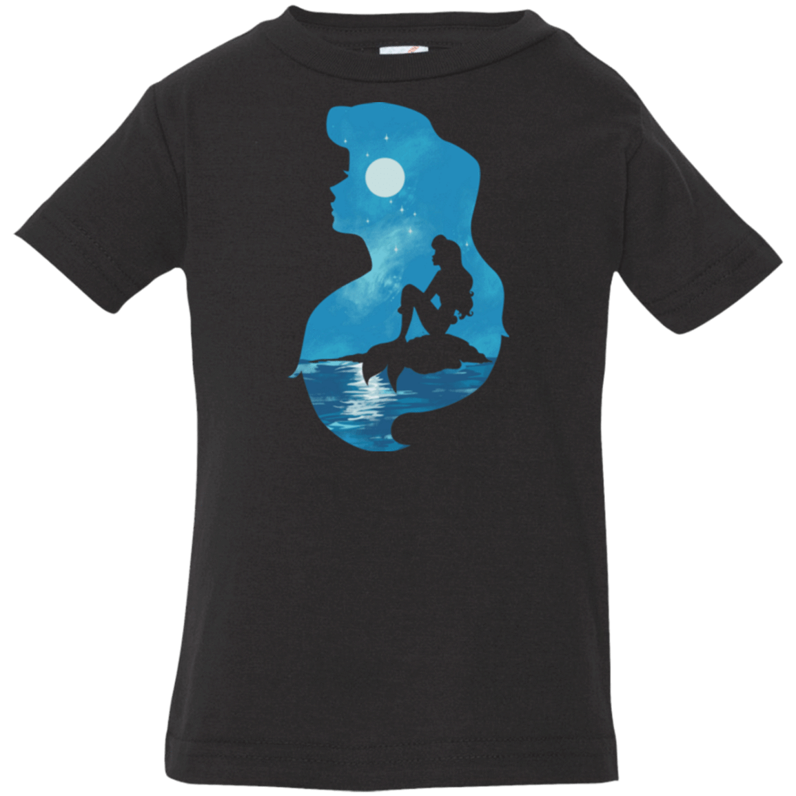 T-Shirts Black / 6 Months Mermaid Portrait Infant Premium T-Shirt