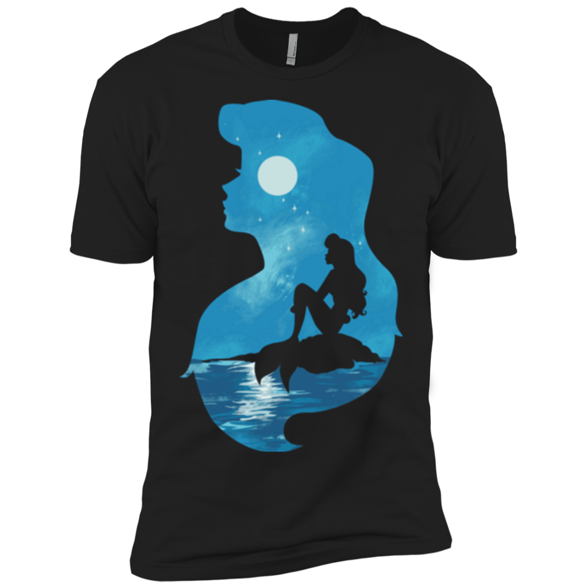 T-Shirts Black / X-Small Mermaid Portrait Men's Premium T-Shirt
