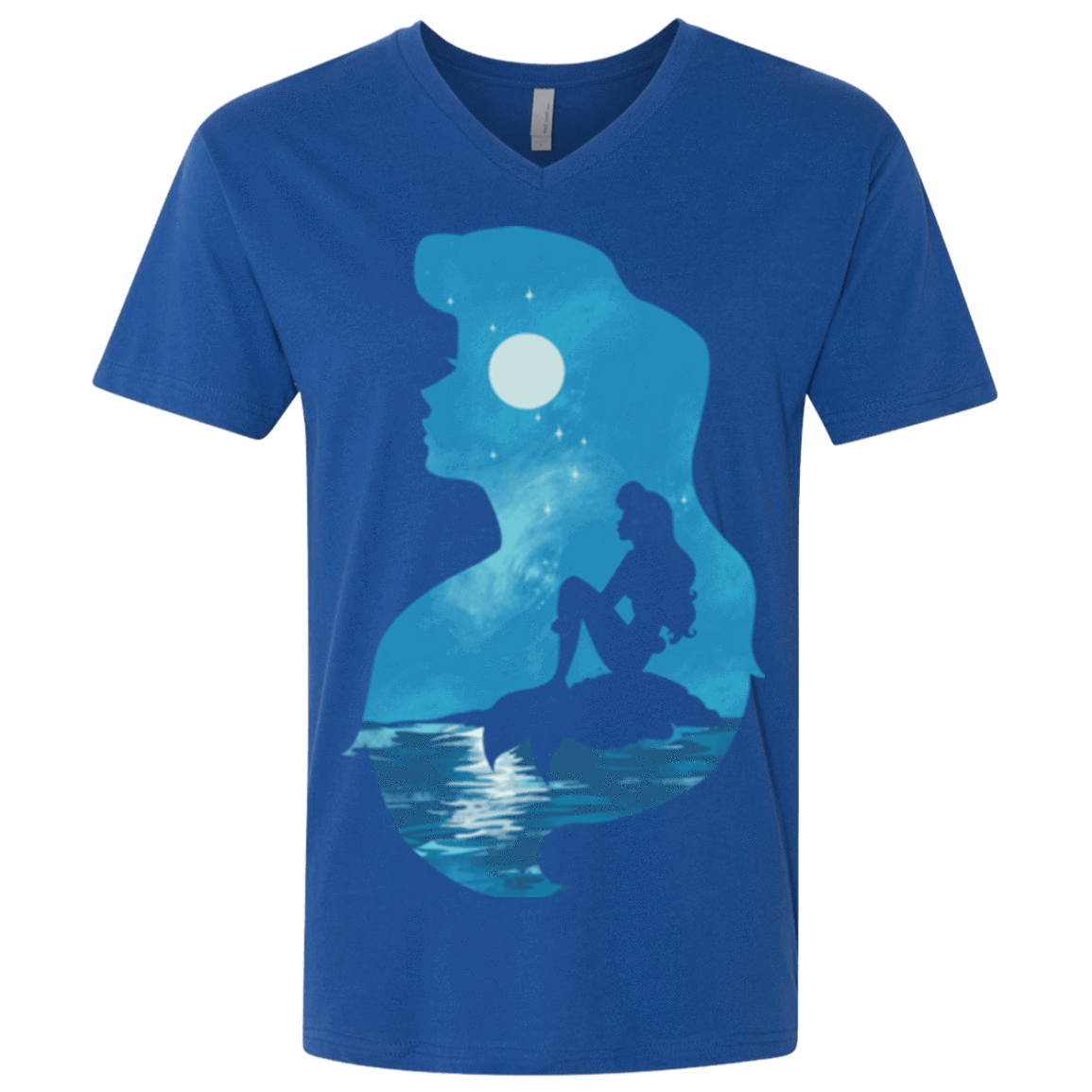 T-Shirts Royal / X-Small Mermaid Portrait Men's Premium V-Neck