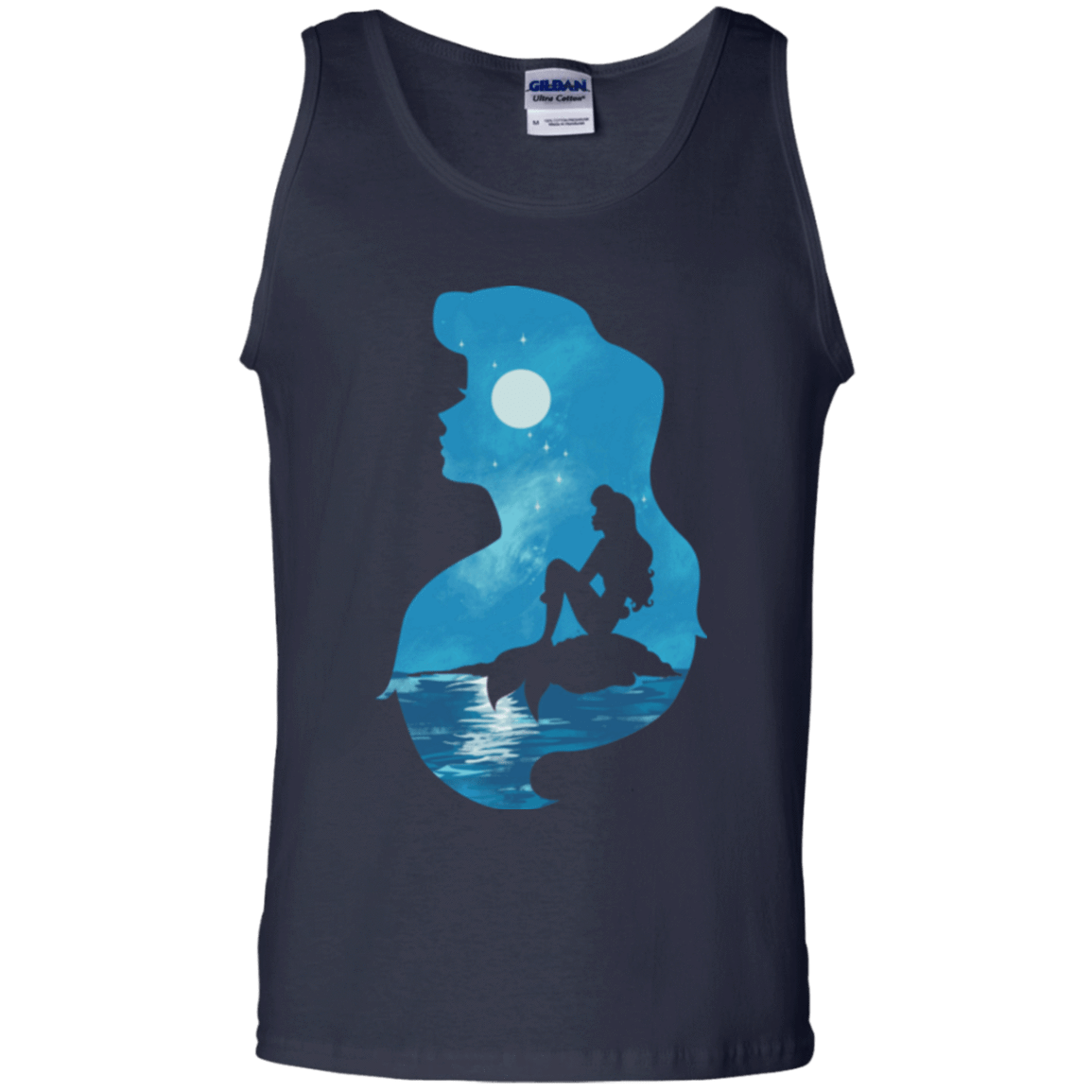 T-Shirts Navy / S Mermaid Portrait Men's Tank Top
