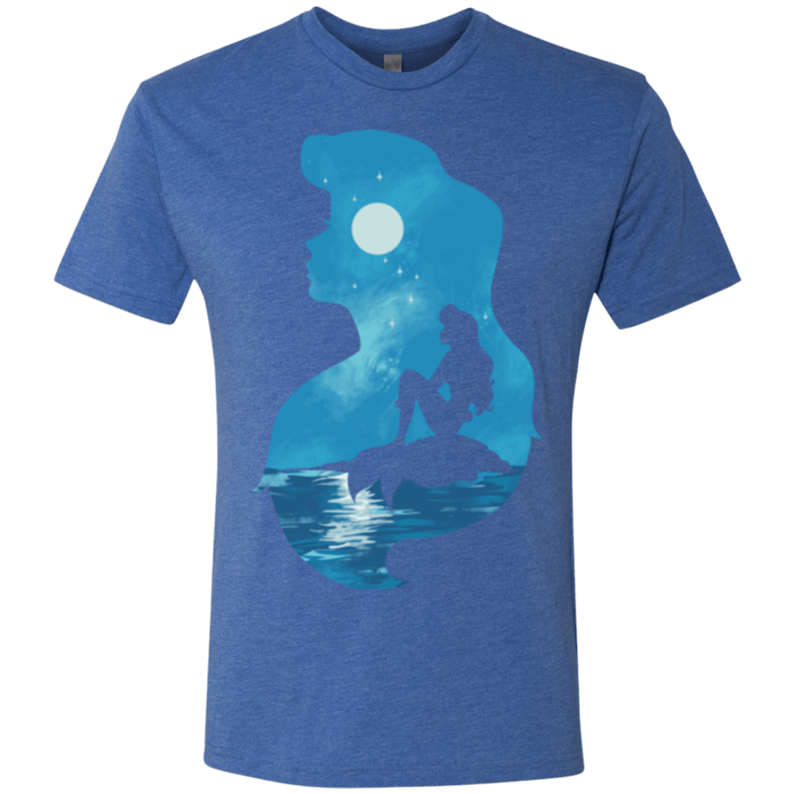 T-Shirts Vintage Royal / S Mermaid Portrait Men's Triblend T-Shirt