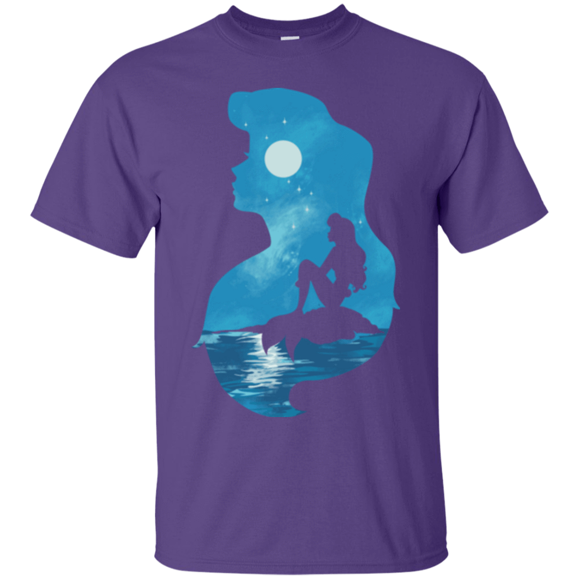 T-Shirts Purple / S Mermaid Portrait T-Shirt
