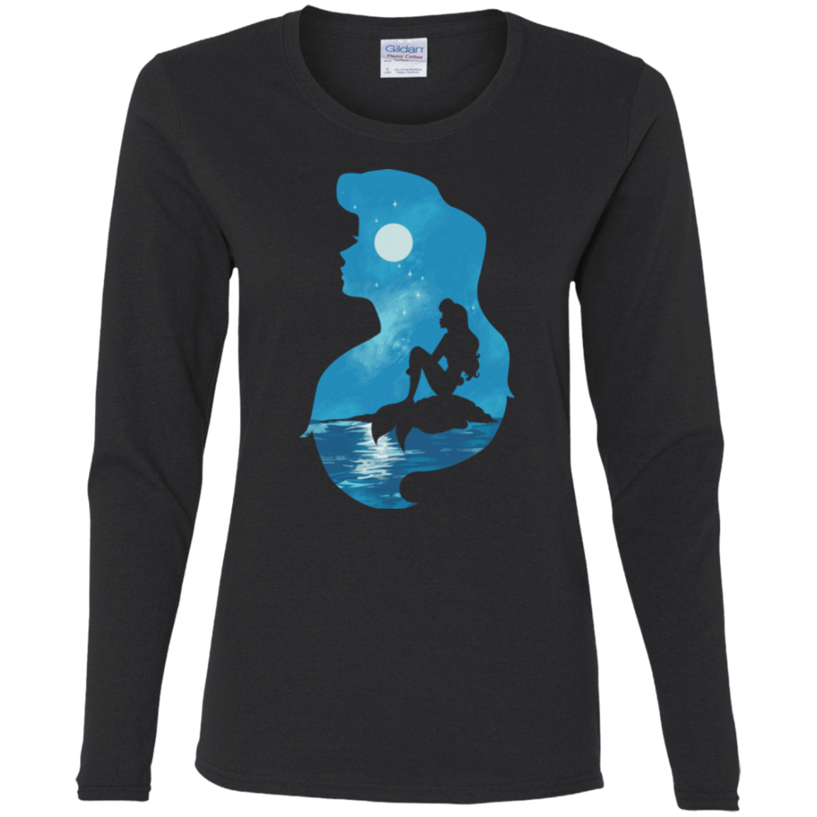 Mermaid Portrait Women's Long Sleeve T-Shirt