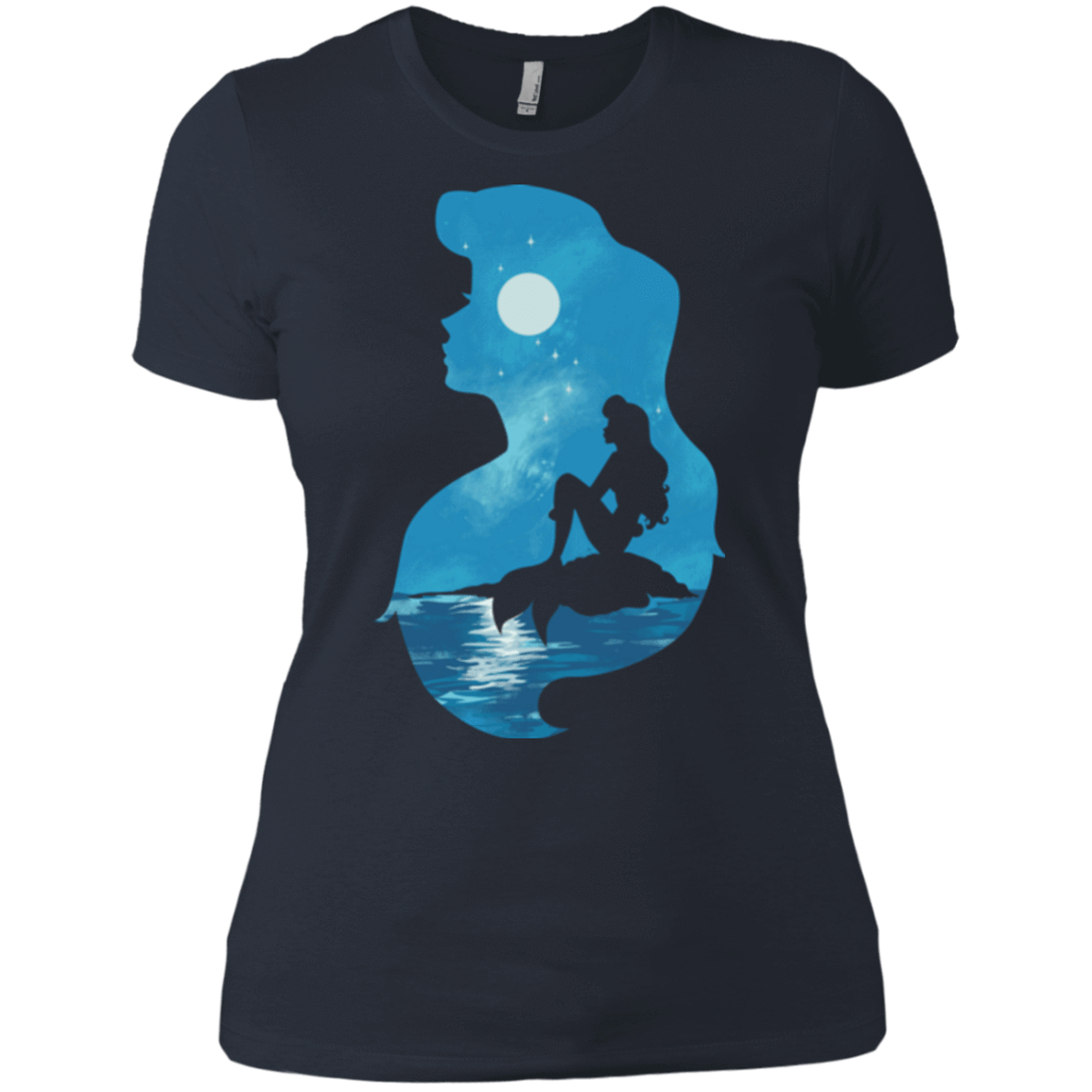 T-Shirts Indigo / X-Small Mermaid Portrait Women's Premium T-Shirt