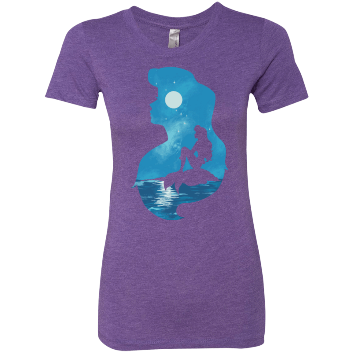 T-Shirts Purple Rush / S Mermaid Portrait Women's Triblend T-Shirt