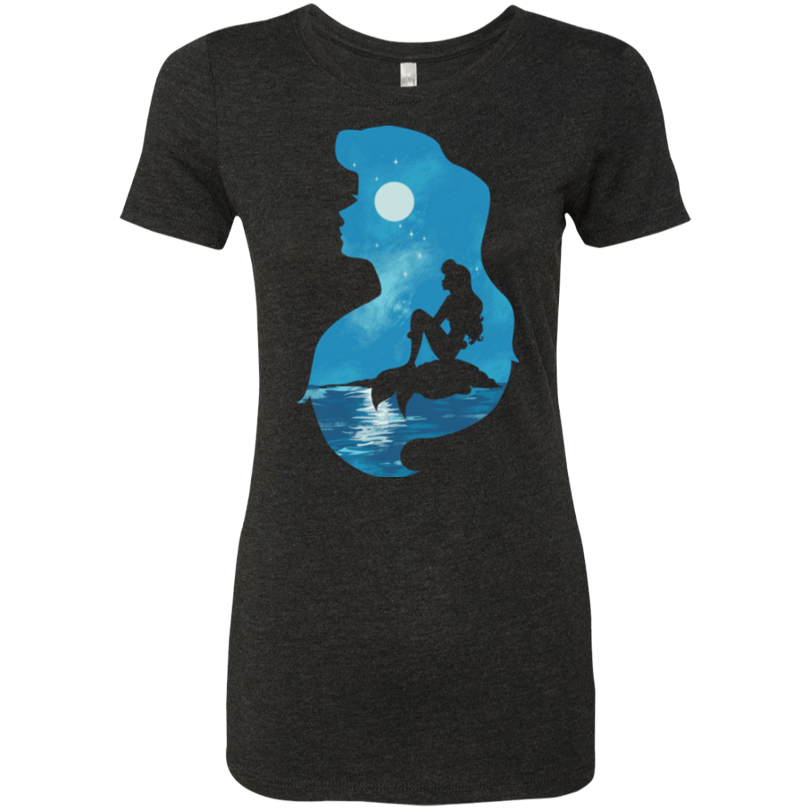 T-Shirts Vintage Black / S Mermaid Portrait Women's Triblend T-Shirt