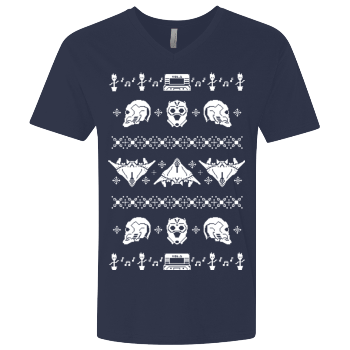 T-Shirts Midnight Navy / X-Small Merry Christmas A-Holes 2 Men's Premium V-Neck