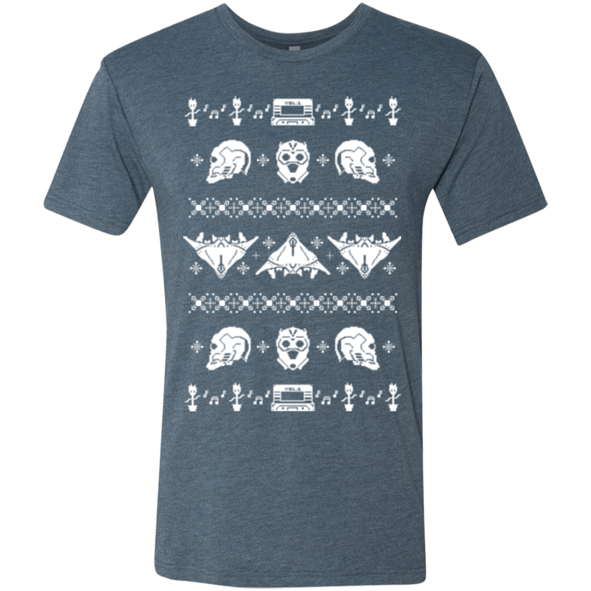 T-Shirts Indigo / Small Merry Christmas A-Holes 2 Men's Triblend T-Shirt