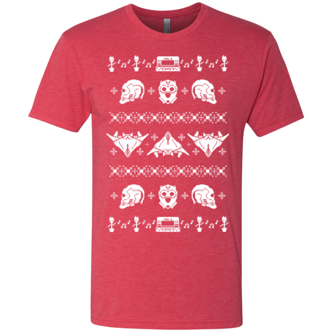 T-Shirts Vintage Red / Small Merry Christmas A-Holes 2 Men's Triblend T-Shirt