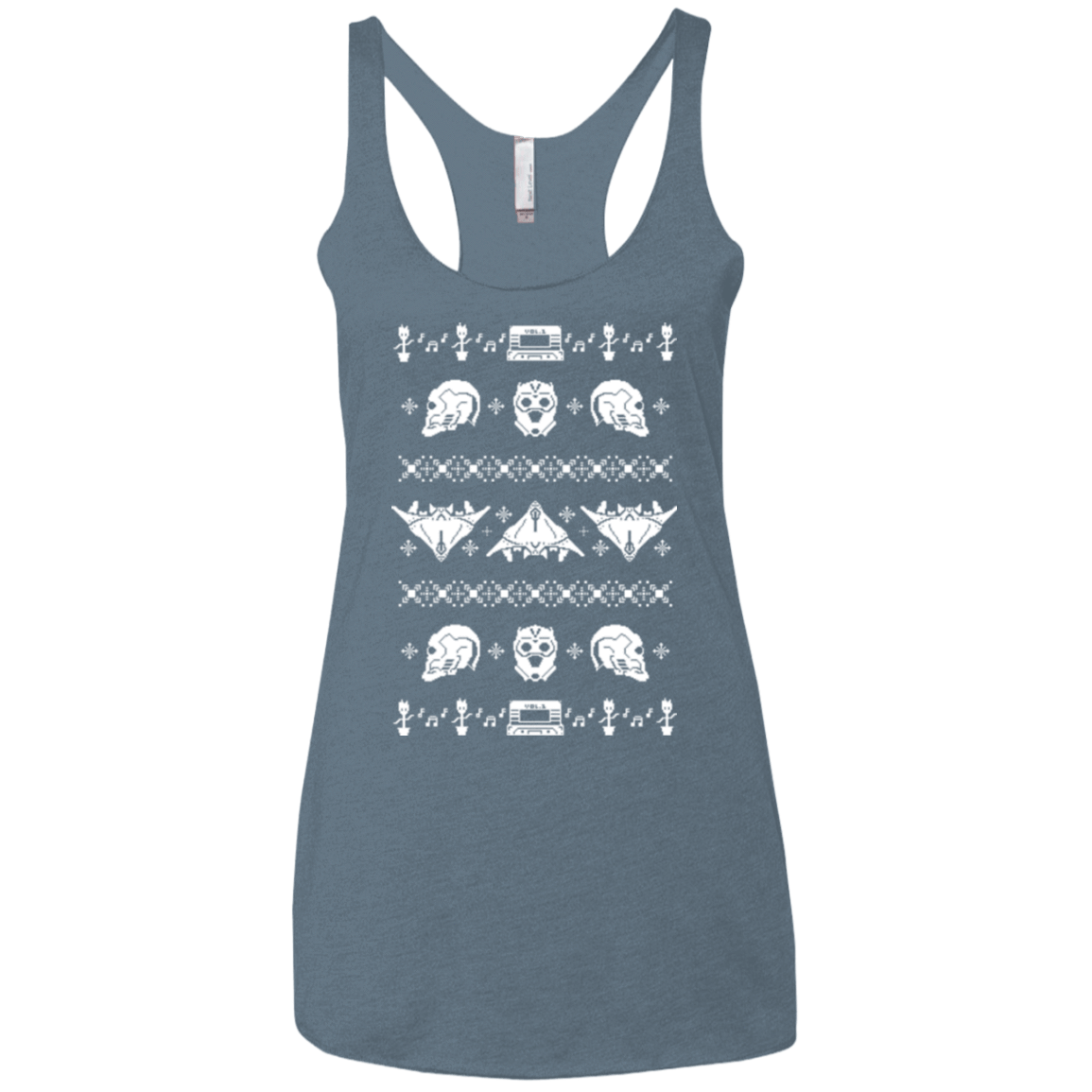 T-Shirts Indigo / X-Small Merry Christmas A-Holes 2 Women's Triblend Racerback Tank