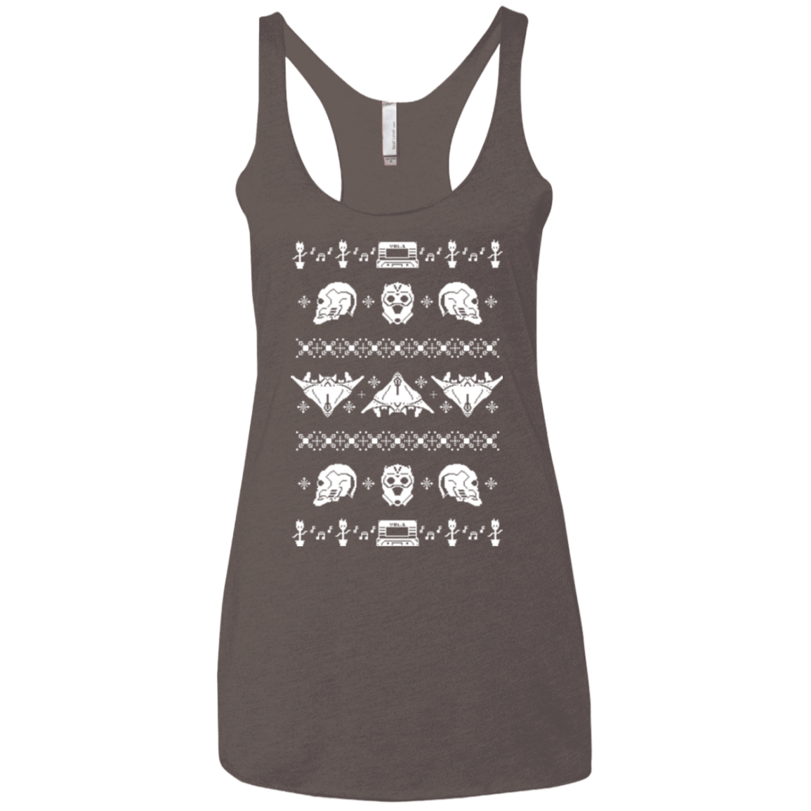 T-Shirts Macchiato / X-Small Merry Christmas A-Holes 2 Women's Triblend Racerback Tank