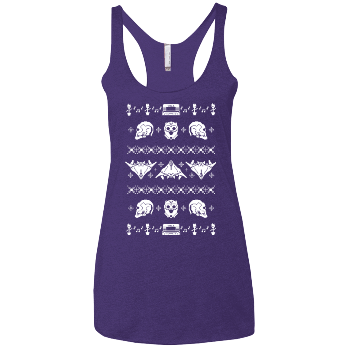 T-Shirts Purple / X-Small Merry Christmas A-Holes 2 Women's Triblend Racerback Tank
