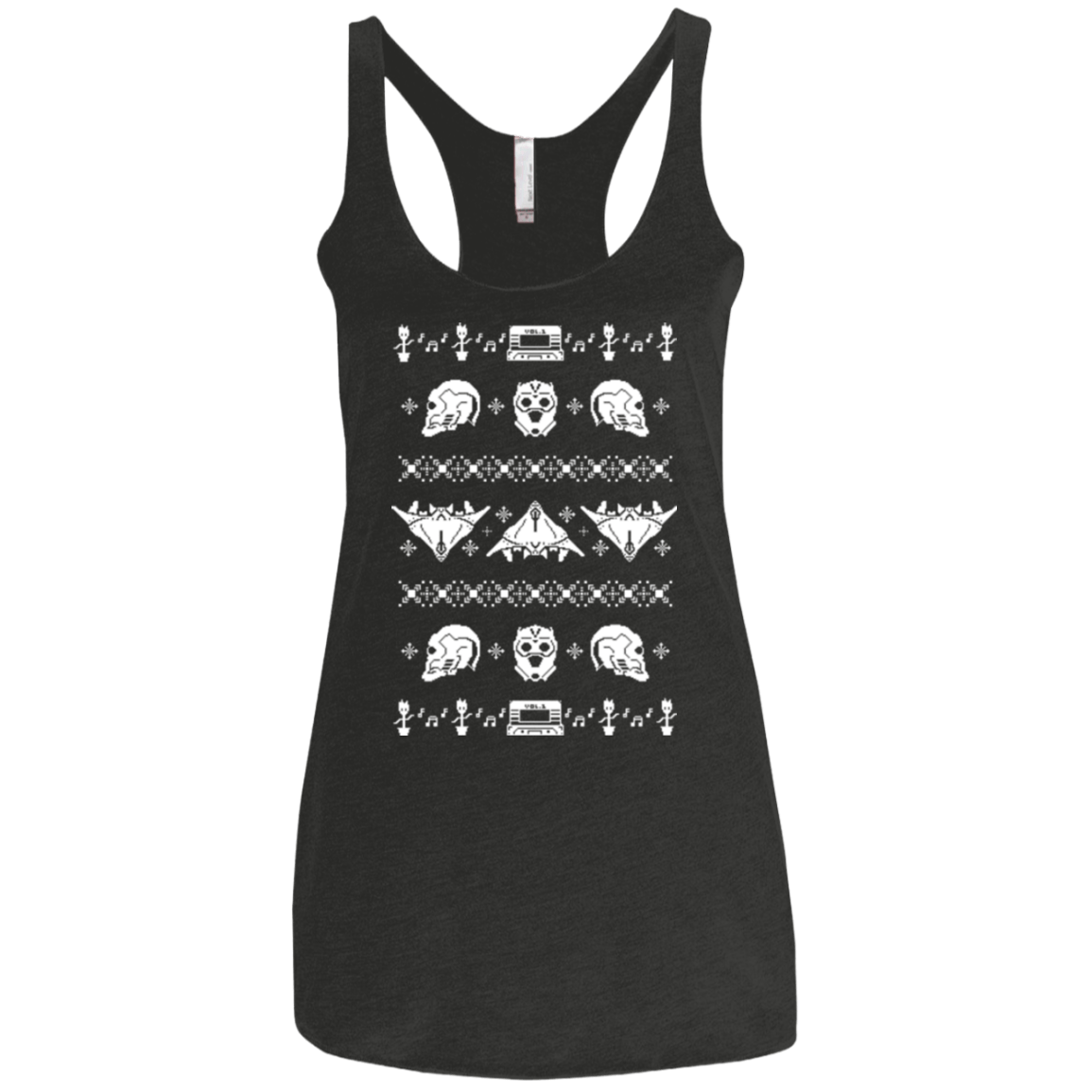 T-Shirts Vintage Black / X-Small Merry Christmas A-Holes 2 Women's Triblend Racerback Tank