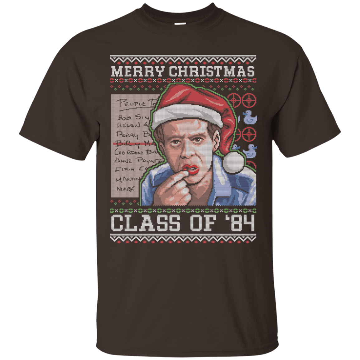 T-Shirts Dark Chocolate / S Merry Christmas Billy Madison T-Shirt