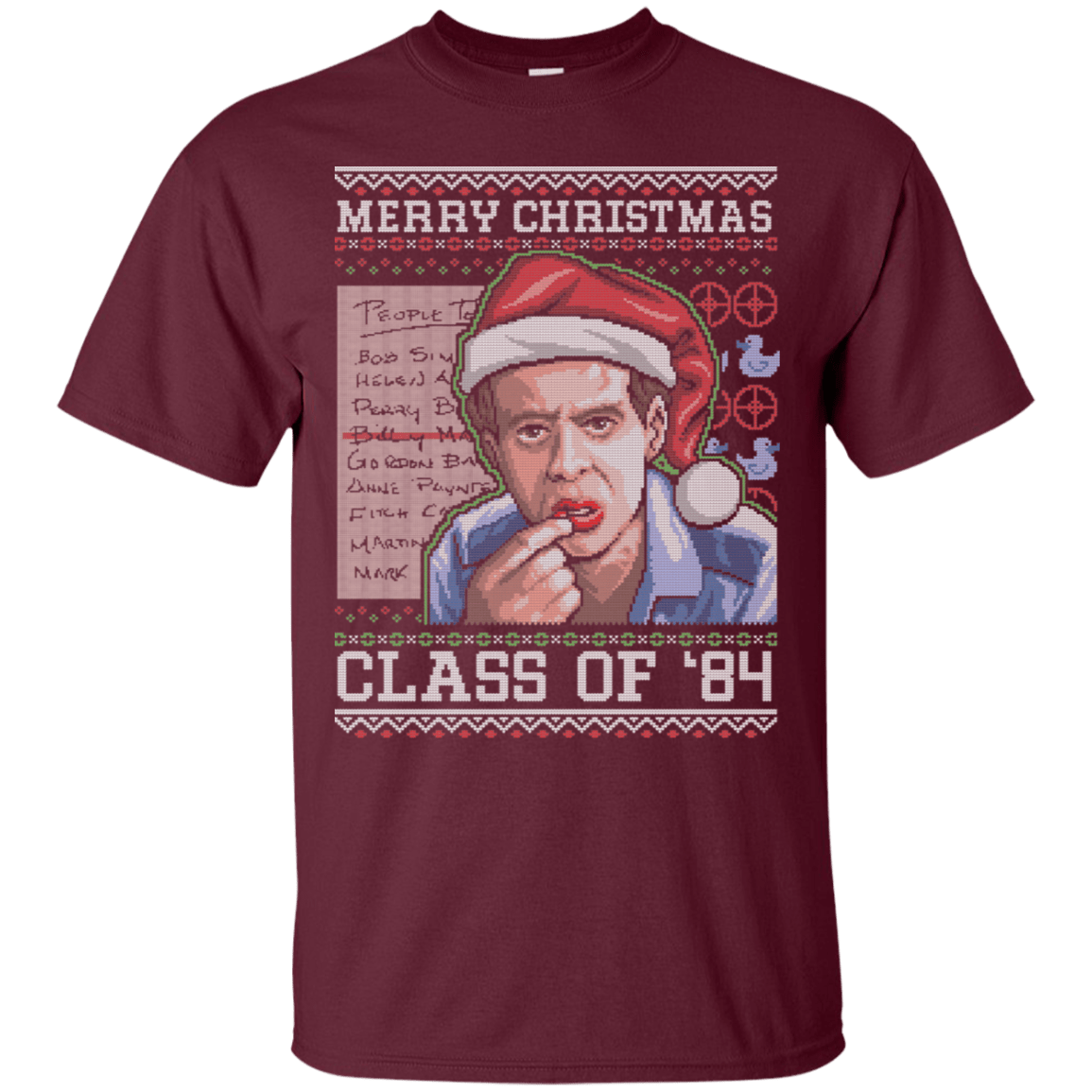 T-Shirts Maroon / S Merry Christmas Billy Madison T-Shirt