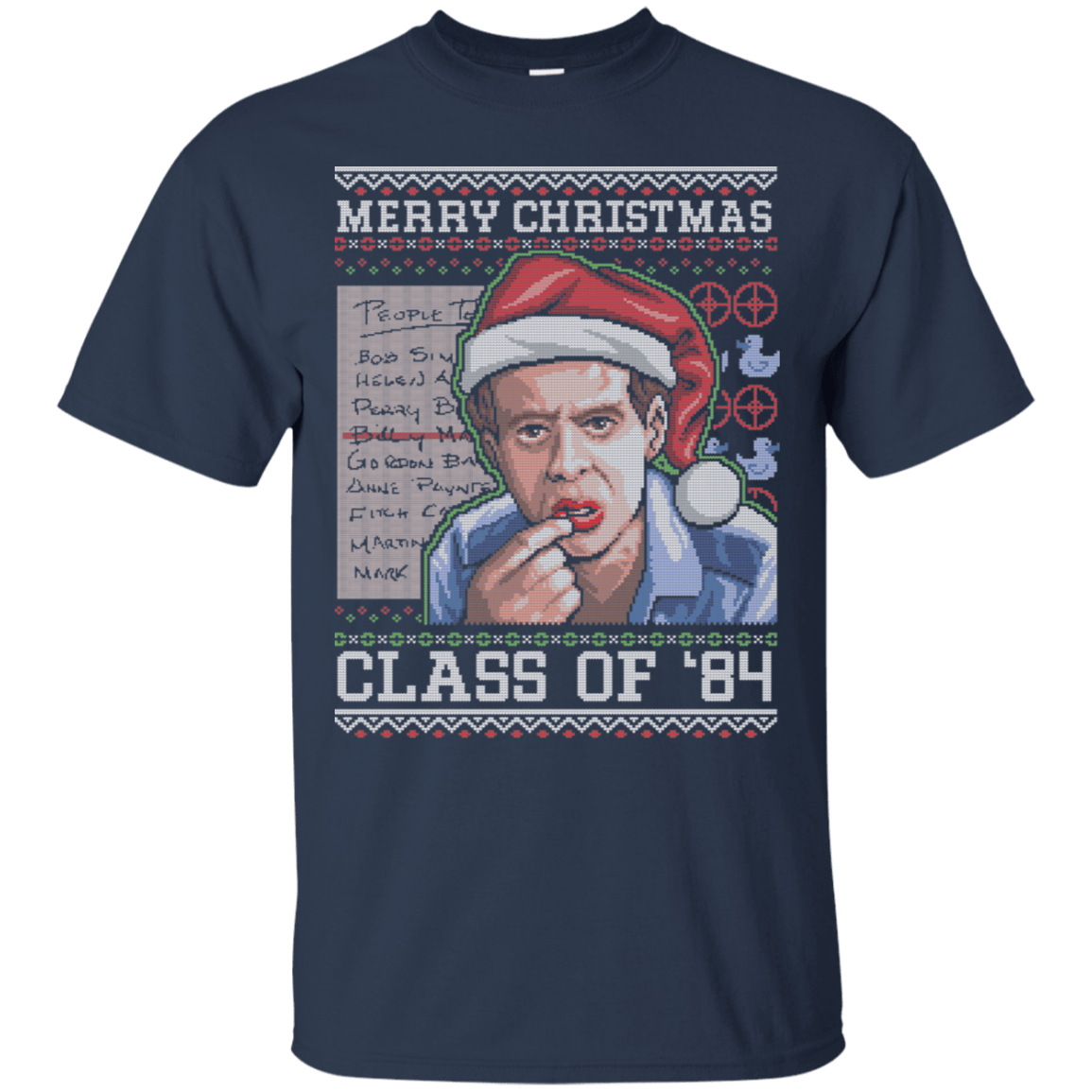 T-Shirts Navy / S Merry Christmas Billy Madison T-Shirt