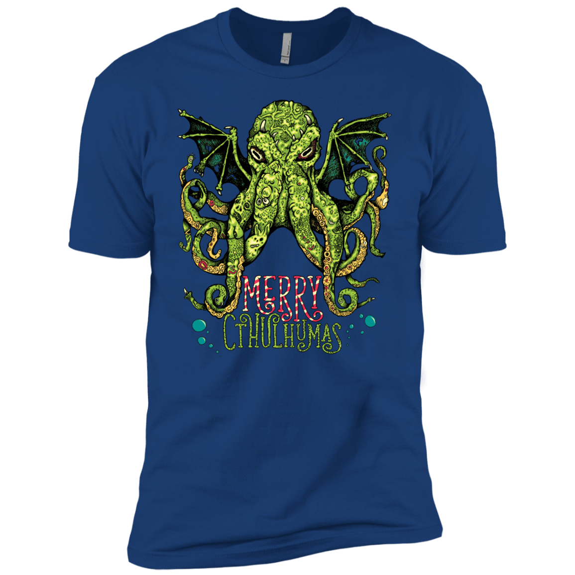 T-Shirts Royal / YXS Merry Cthulhumas Boys Premium T-Shirt