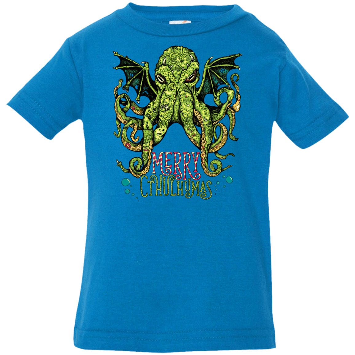 T-Shirts Cobalt / 6 Months Merry Cthulhumas Infant PremiumT-Shirt