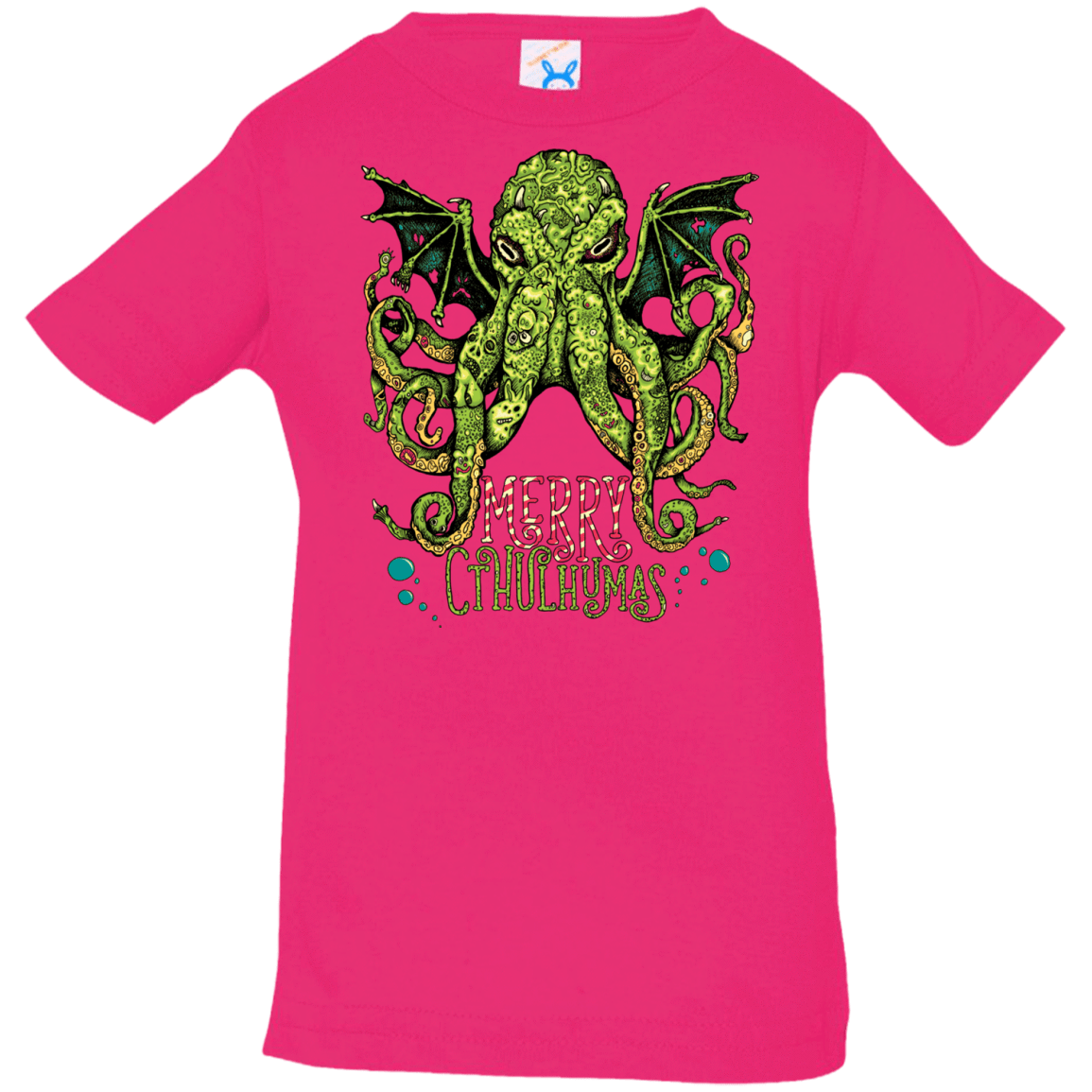 T-Shirts Hot Pink / 6 Months Merry Cthulhumas Infant PremiumT-Shirt