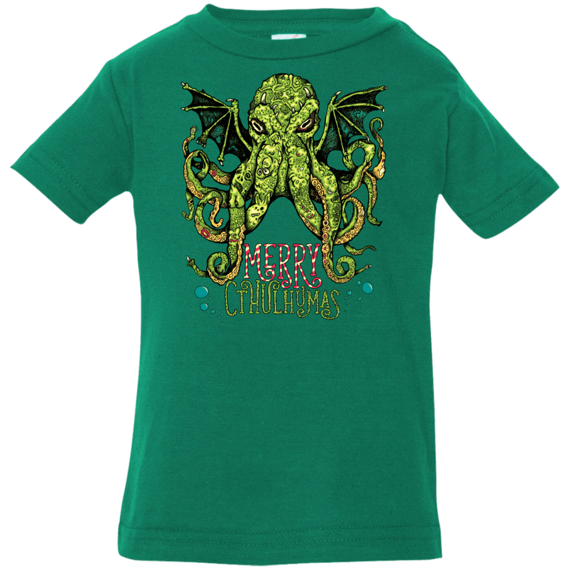 T-Shirts Kelly / 6 Months Merry Cthulhumas Infant PremiumT-Shirt