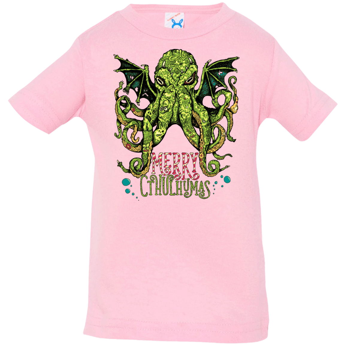 T-Shirts Pink / 6 Months Merry Cthulhumas Infant PremiumT-Shirt