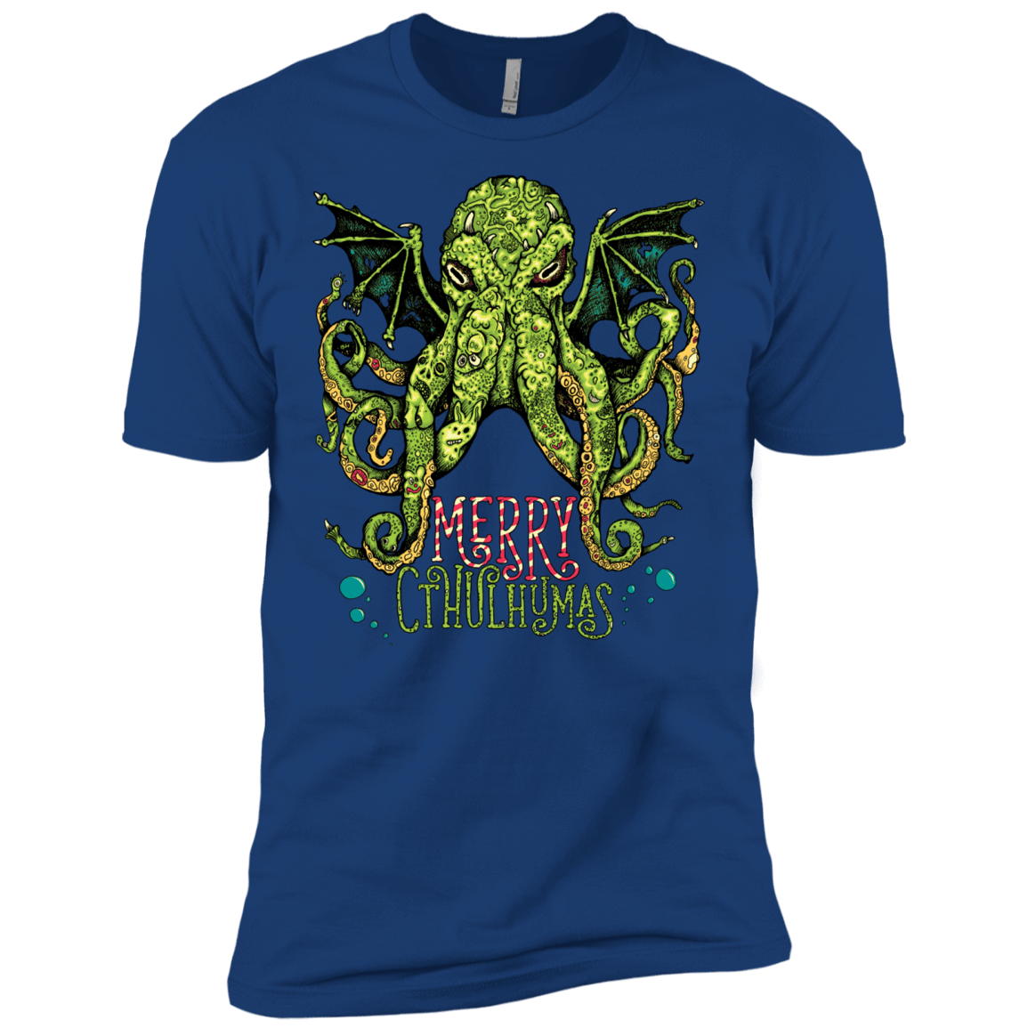T-Shirts Royal / X-Small Merry Cthulhumas Men's Premium T-Shirt