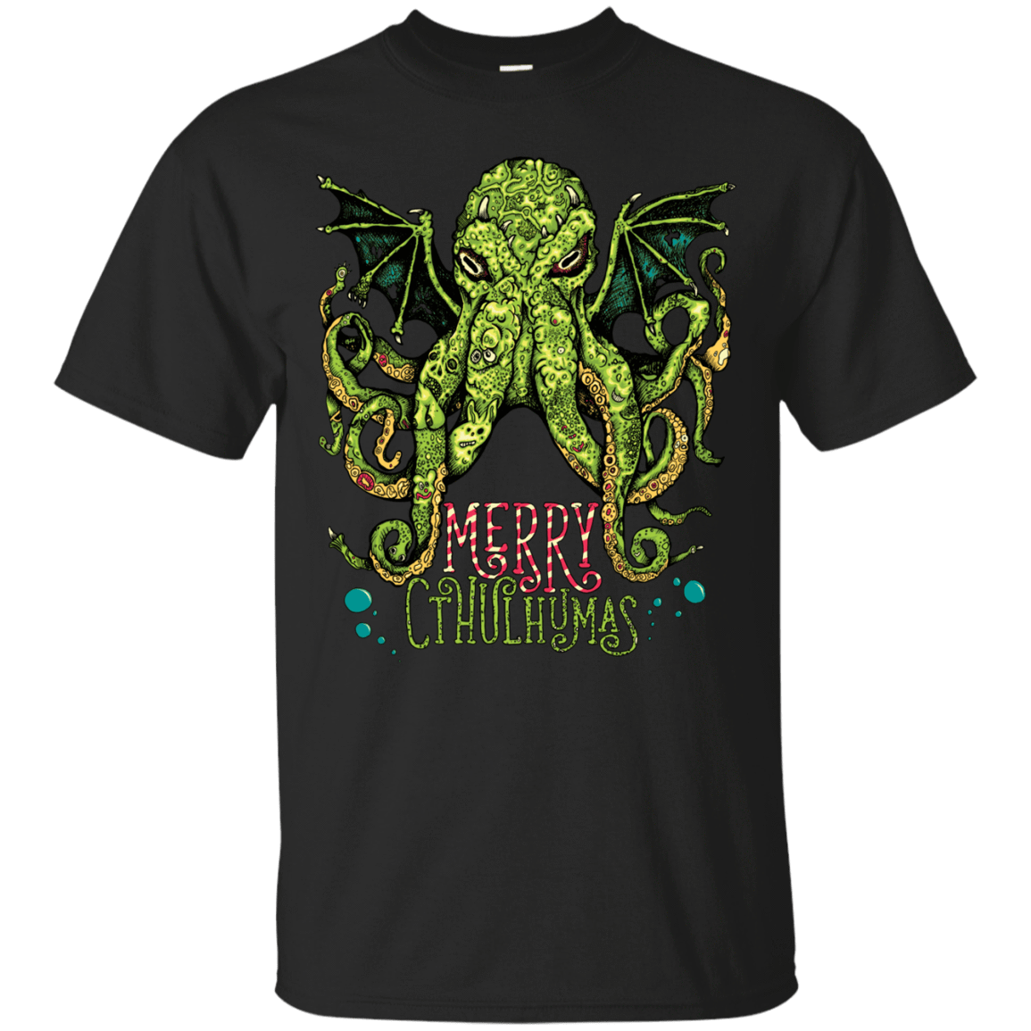T-Shirts Black / Small Merry Cthulhumas T-Shirt