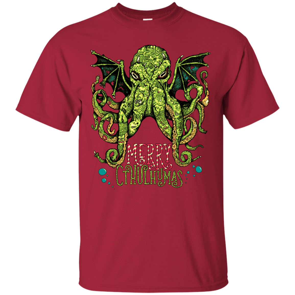 T-Shirts Cardinal / Small Merry Cthulhumas T-Shirt
