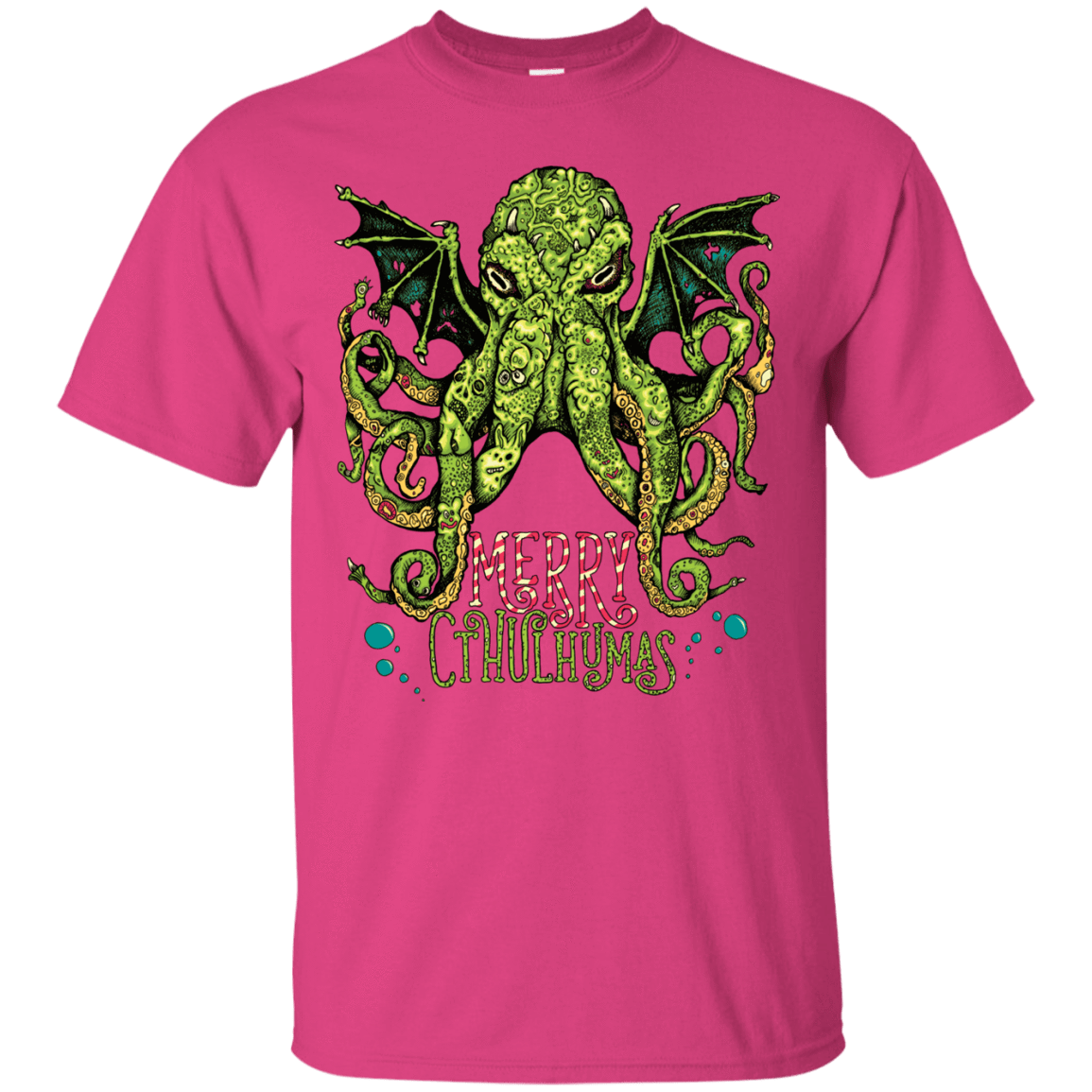 T-Shirts Heliconia / Small Merry Cthulhumas T-Shirt