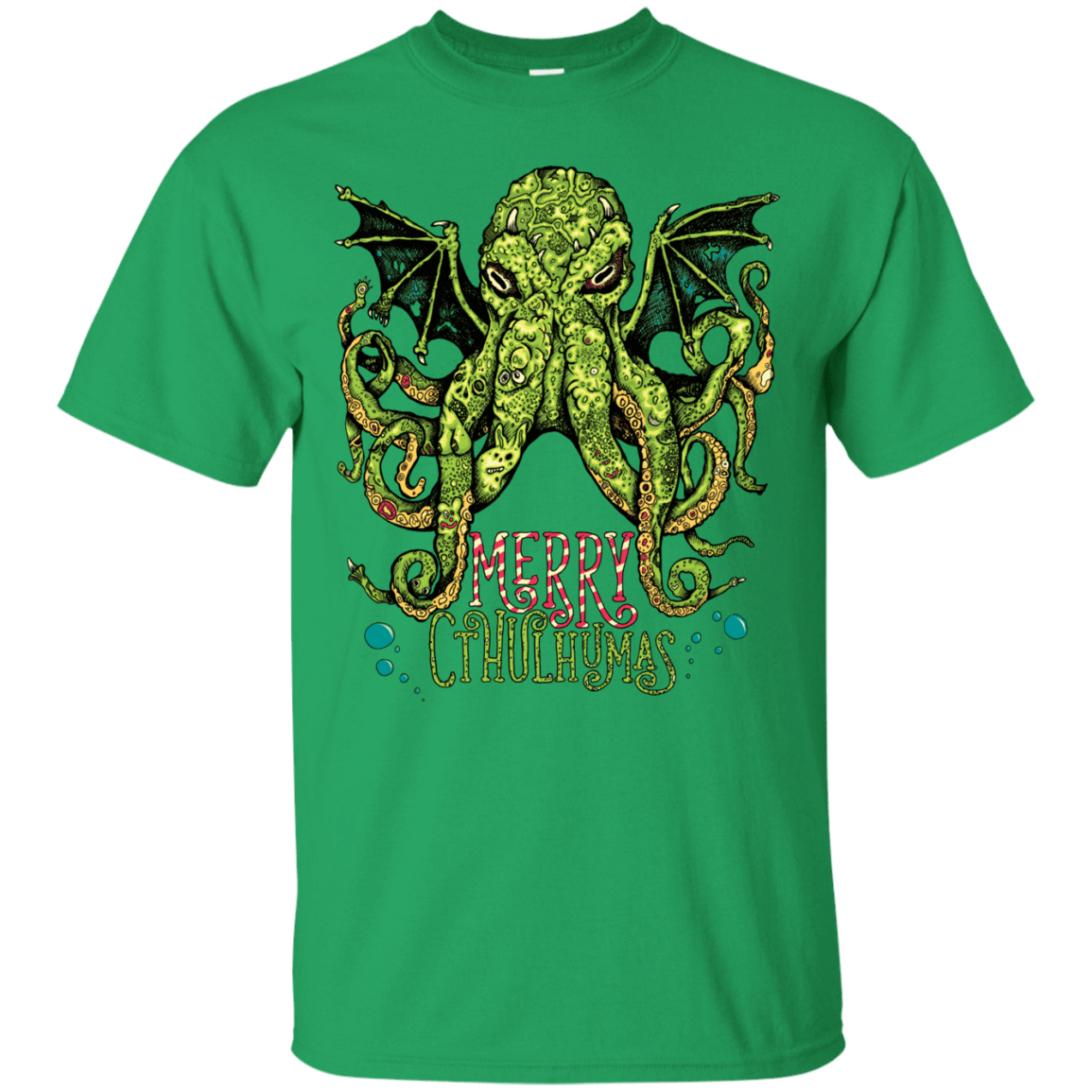 T-Shirts Irish Green / Small Merry Cthulhumas T-Shirt