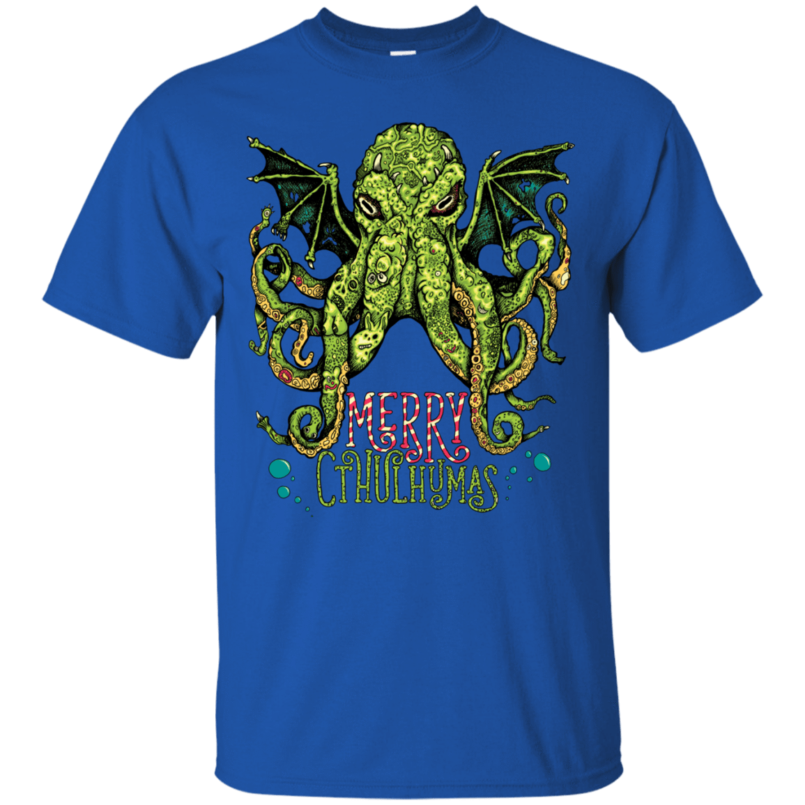 T-Shirts Royal / Small Merry Cthulhumas T-Shirt