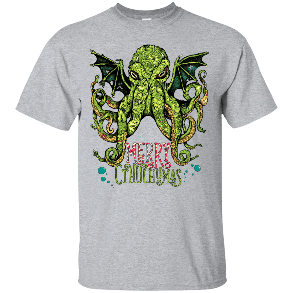 T-Shirts Sport Grey / Small Merry Cthulhumas T-Shirt