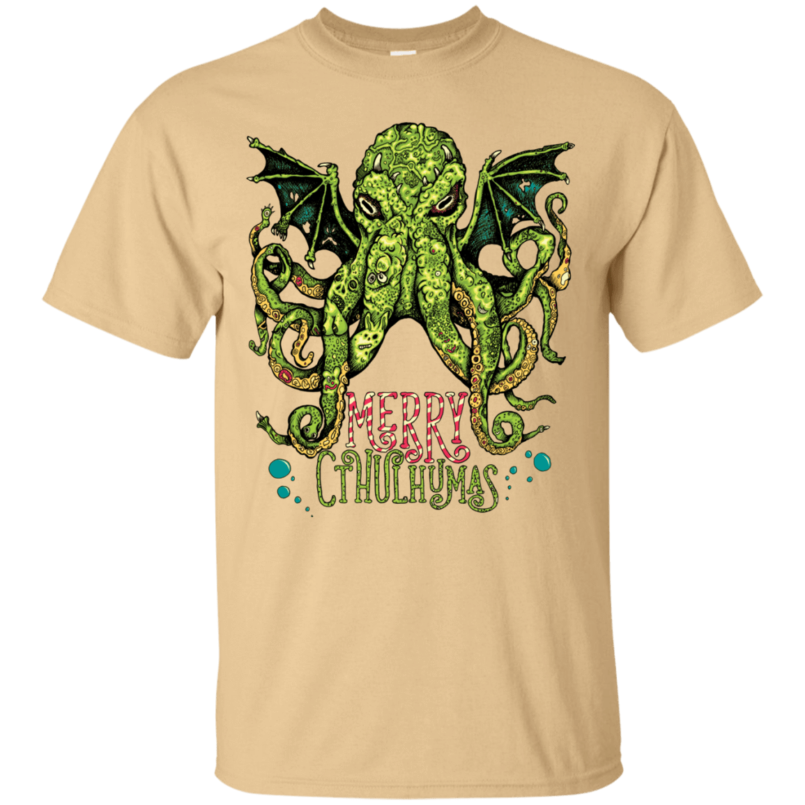 T-Shirts Vegas Gold / Small Merry Cthulhumas T-Shirt