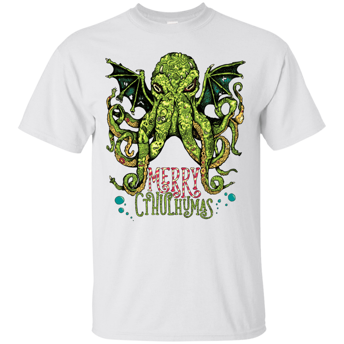 T-Shirts White / Small Merry Cthulhumas T-Shirt