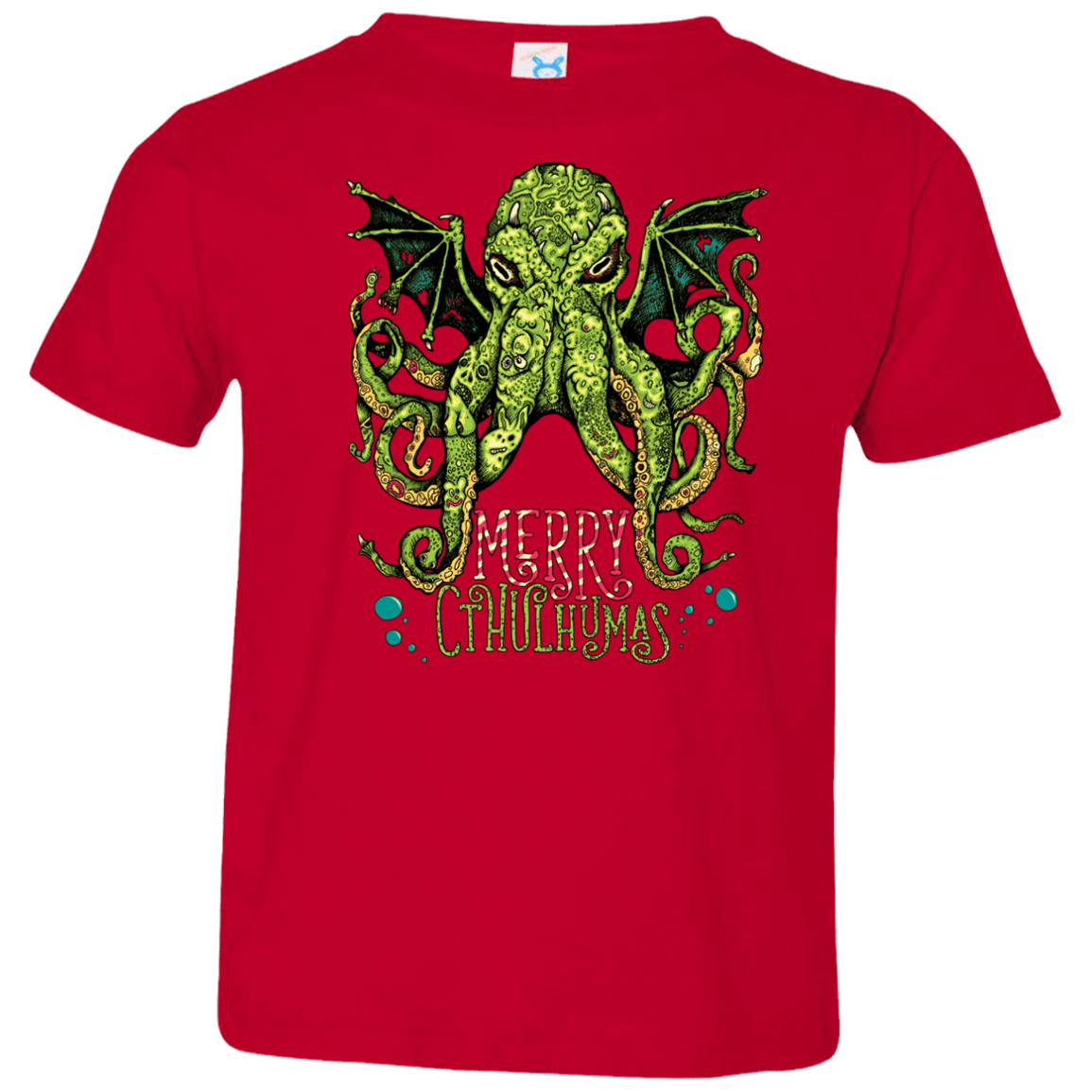 T-Shirts Red / 2T Merry Cthulhumas Toddler Premium T-Shirt