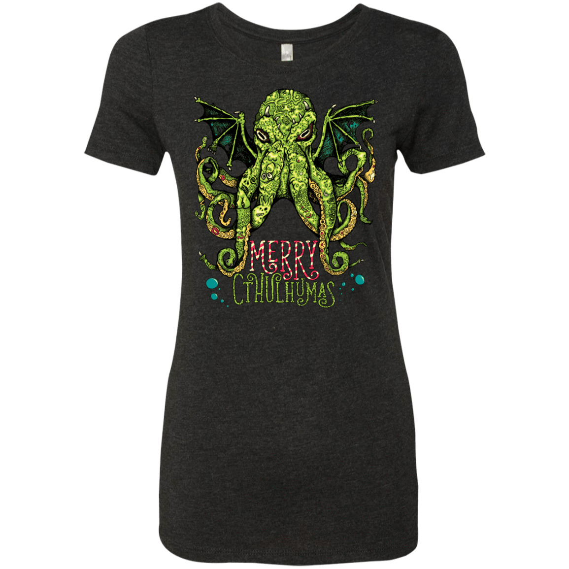 T-Shirts Vintage Black / Small Merry Cthulhumas Women's Triblend T-Shirt