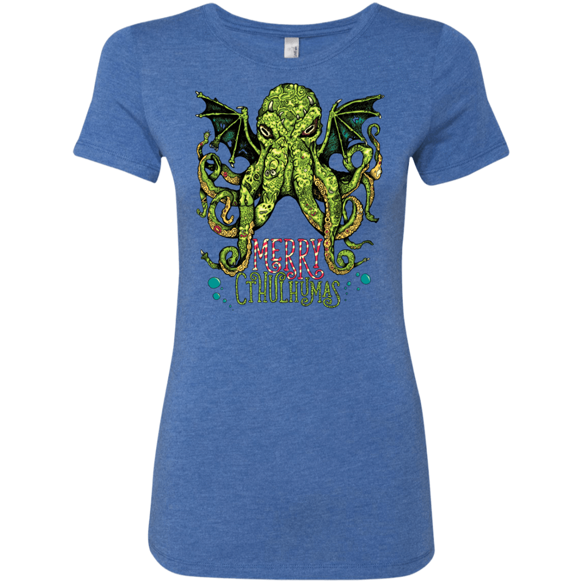 T-Shirts Vintage Royal / Small Merry Cthulhumas Women's Triblend T-Shirt
