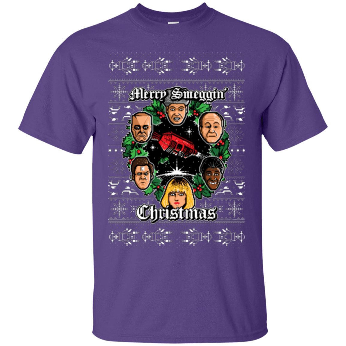 T-Shirts Purple / Small Merry Smeggin Christmas T-Shirt