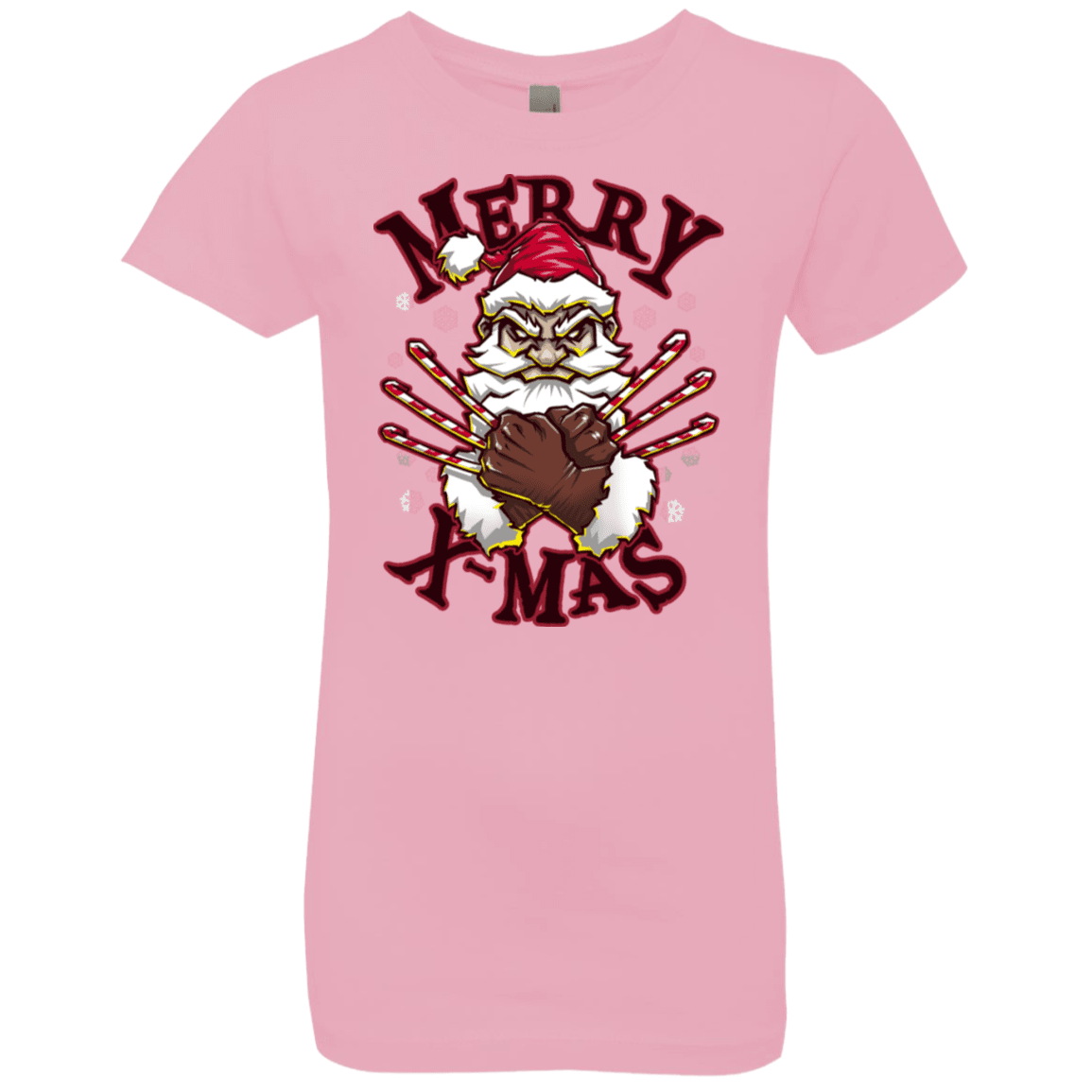 T-Shirts Light Pink / YXS Merry X-Mas Girls Premium T-Shirt