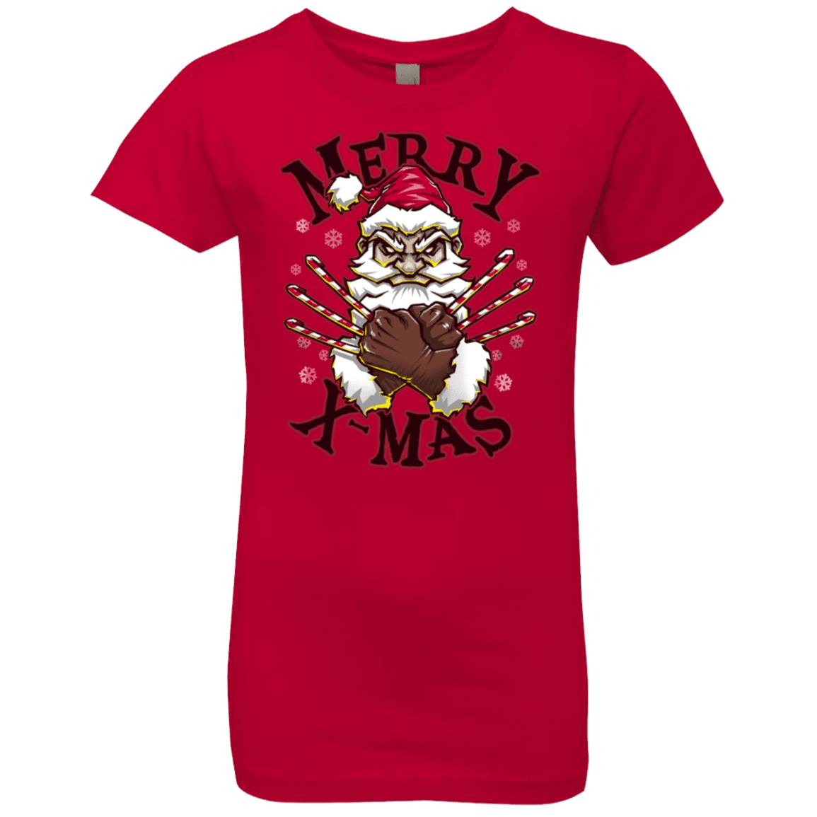 T-Shirts Red / YXS Merry X-Mas Girls Premium T-Shirt