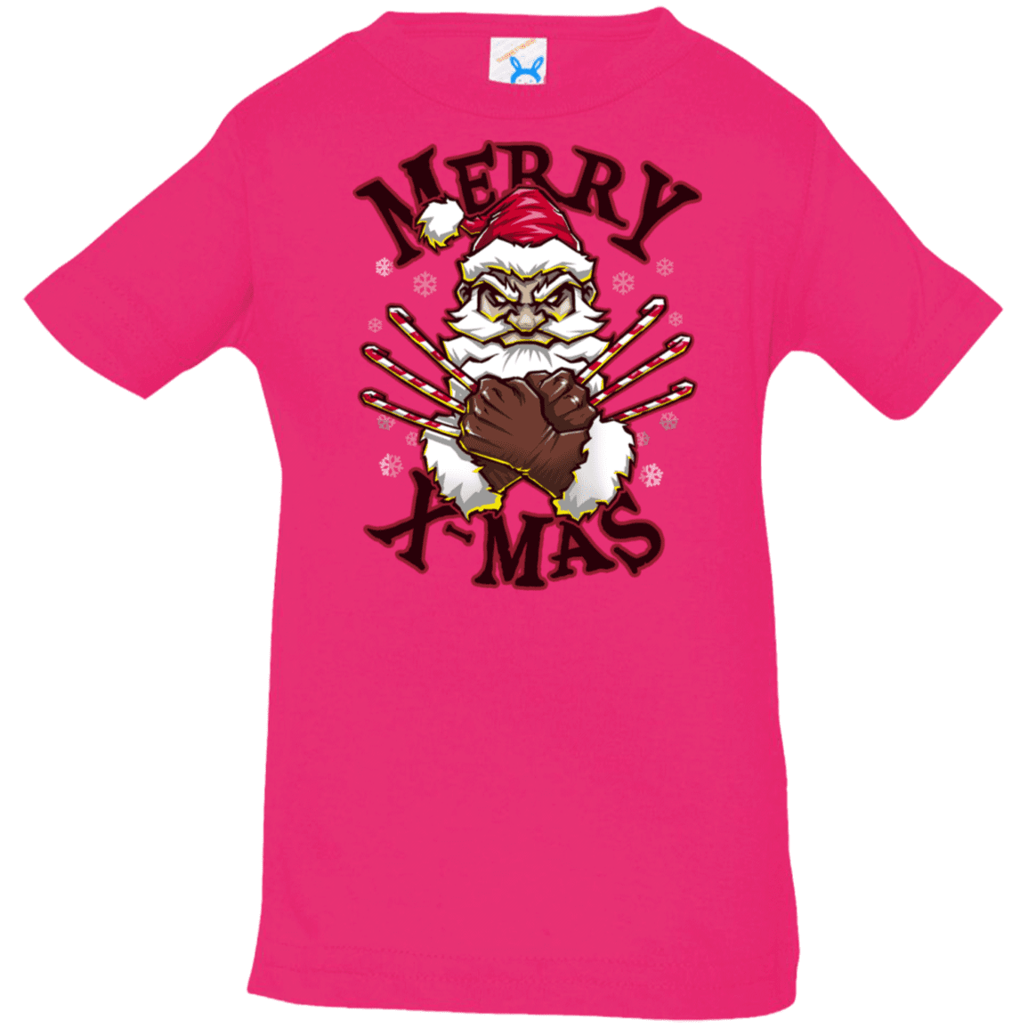 T-Shirts Hot Pink / 6 Months Merry X-Mas Infant Premium T-Shirt
