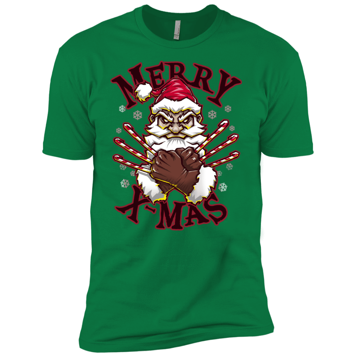T-Shirts Kelly Green / X-Small Merry X-Mas Men's Premium T-Shirt