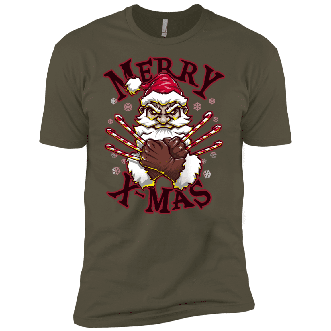 T-Shirts Military Green / X-Small Merry X-Mas Men's Premium T-Shirt