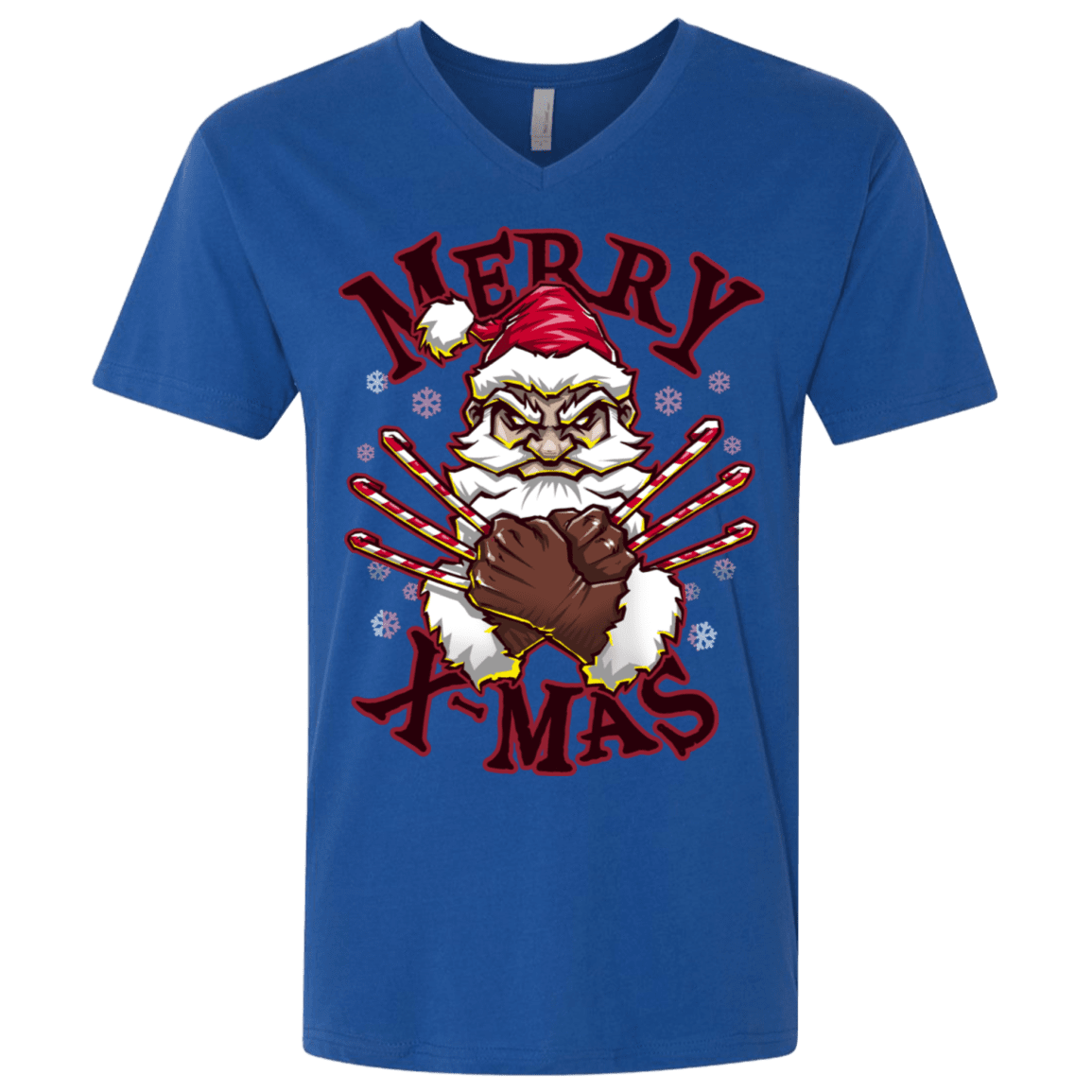 T-Shirts Royal / X-Small Merry X-Mas Men's Premium V-Neck