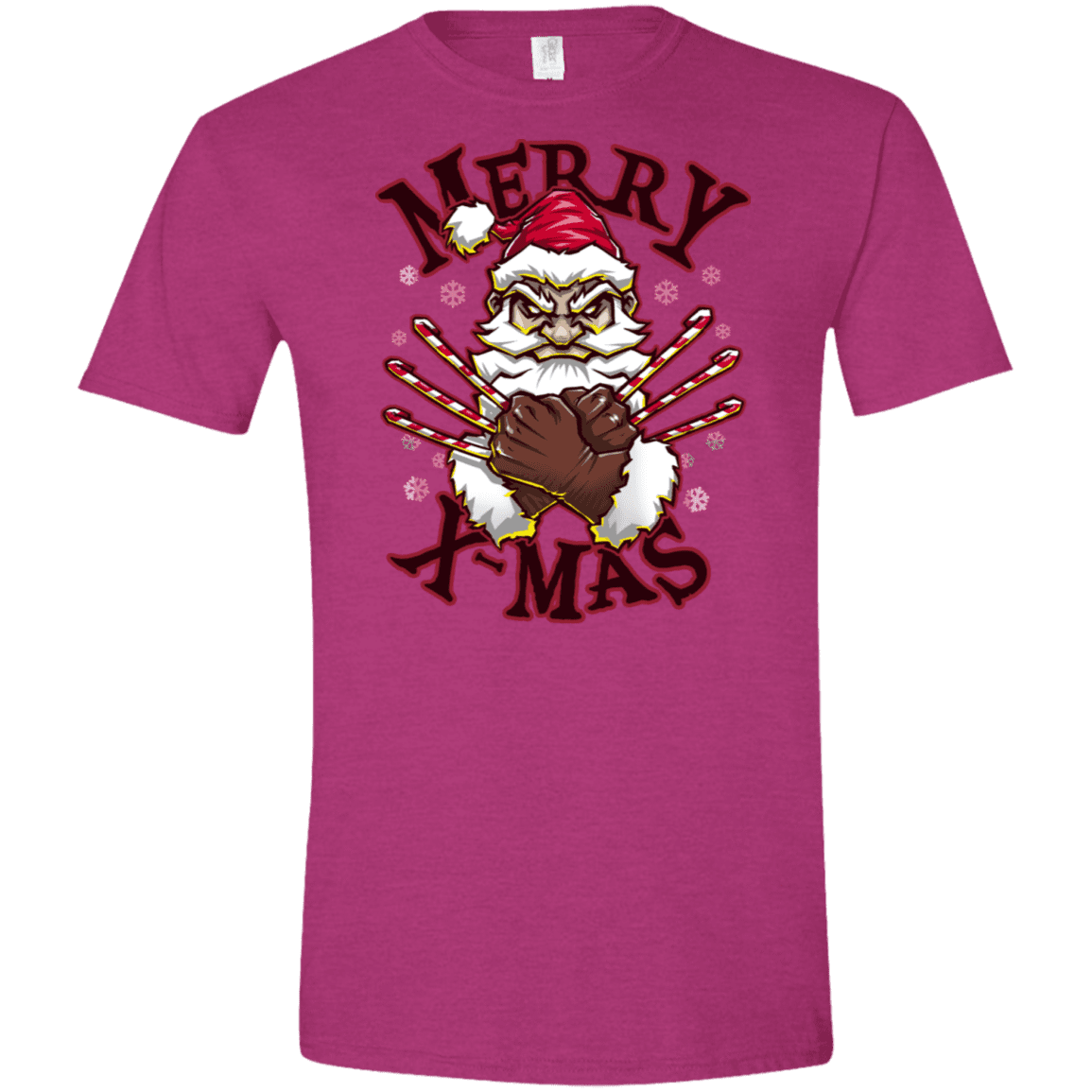 T-Shirts Antique Heliconia / S Merry X-Mas Men's Semi-Fitted Softstyle