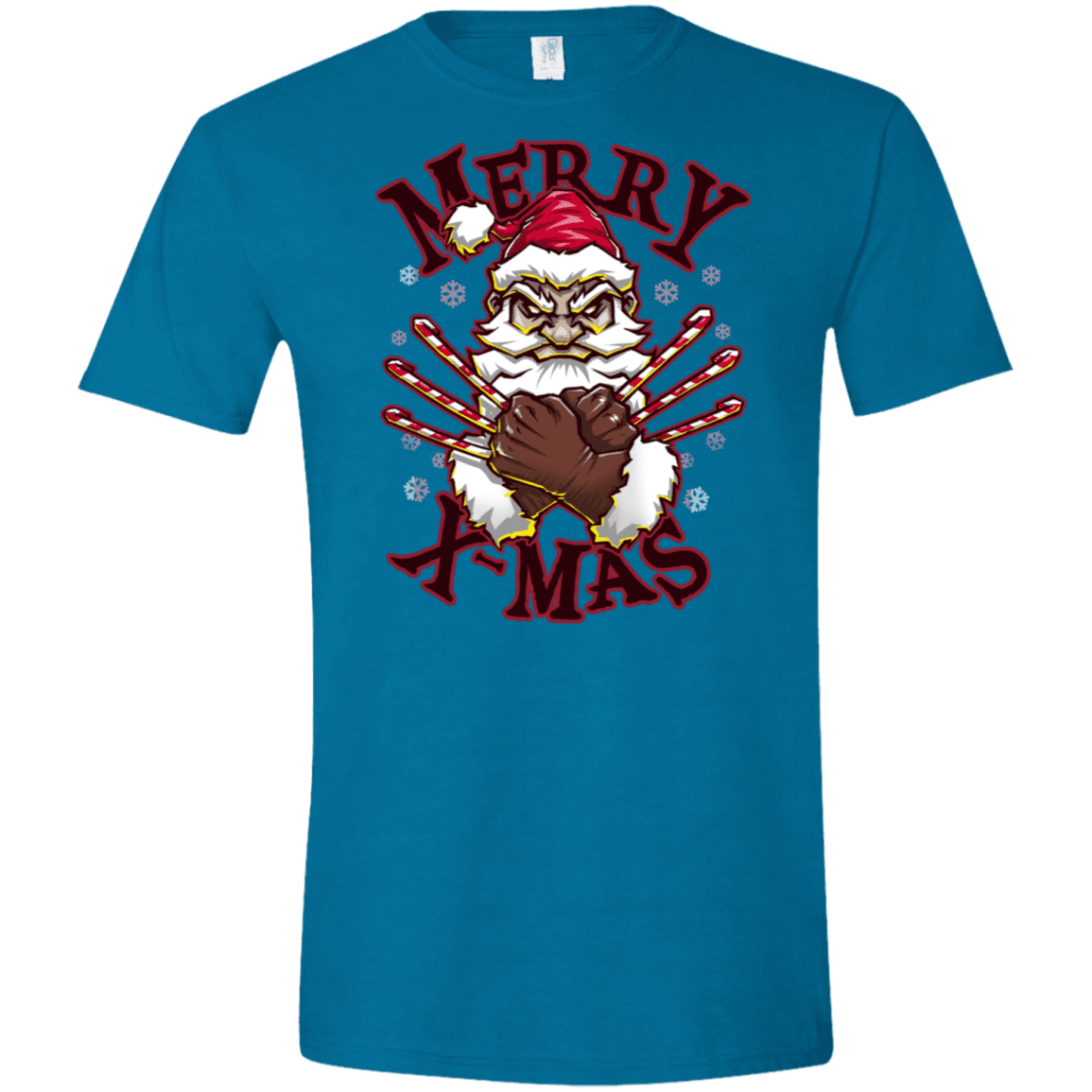 T-Shirts Antique Sapphire / S Merry X-Mas Men's Semi-Fitted Softstyle