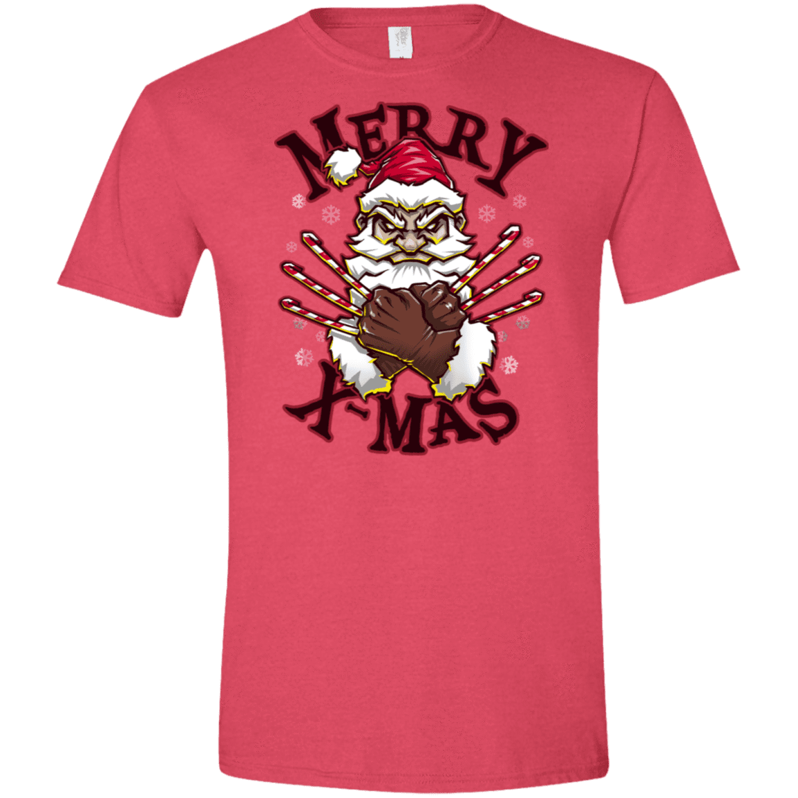 T-Shirts Heather Red / S Merry X-Mas Men's Semi-Fitted Softstyle