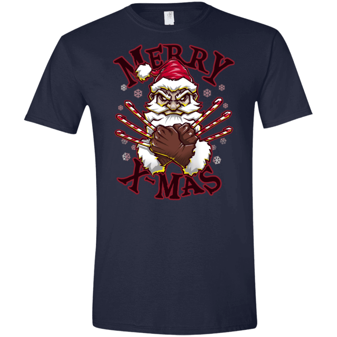 T-Shirts Navy / X-Small Merry X-Mas Men's Semi-Fitted Softstyle