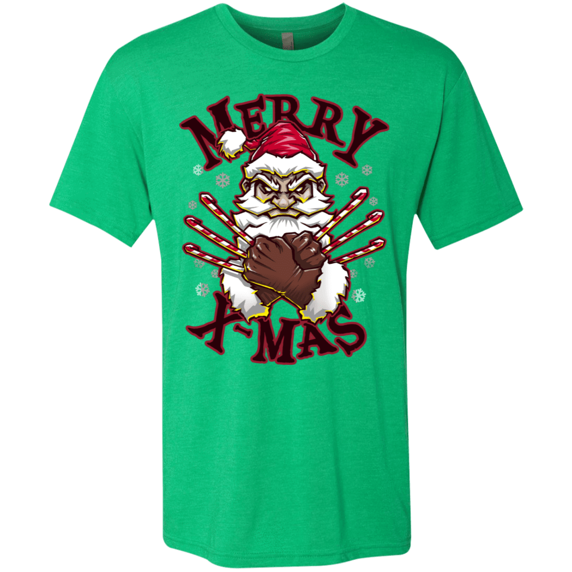 T-Shirts Envy / S Merry X-Mas Men's Triblend T-Shirt