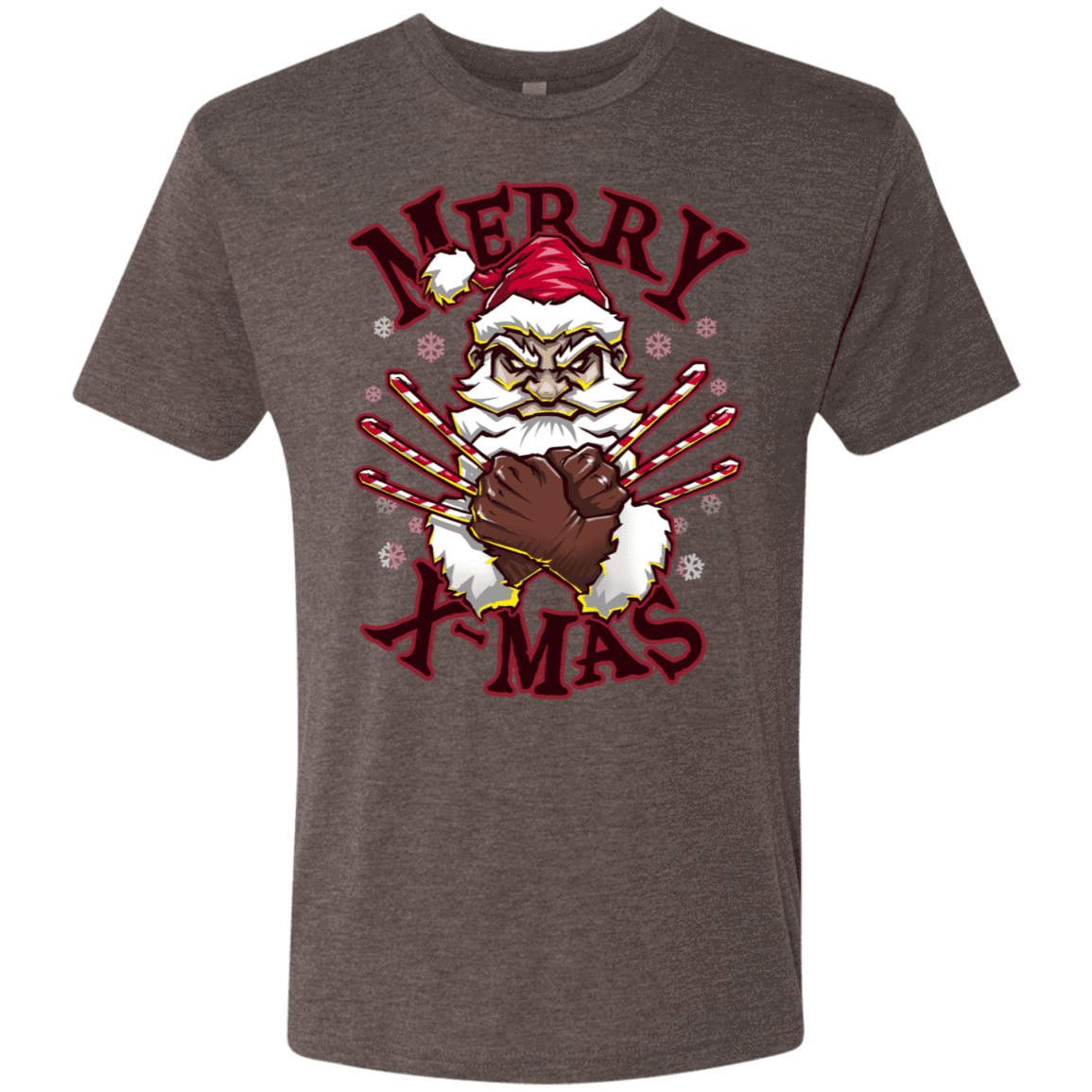 T-Shirts Macchiato / S Merry X-Mas Men's Triblend T-Shirt